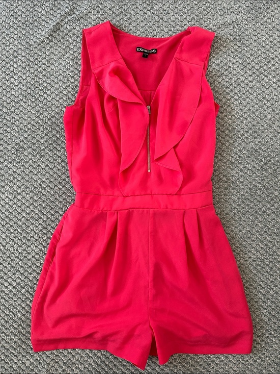 Express Pants - Express Bright Pink One-Piece Romper